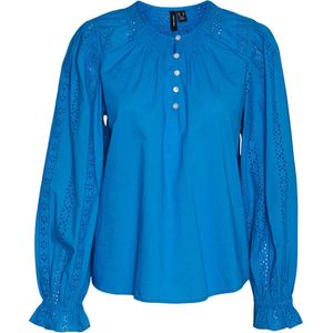 Vero Moda Blouse Vmfaya Ls Top Wvn 10303922 Ibiza Blue Dames Maat - XL