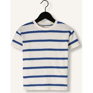PLAY UP Striped Jersey T-shirt Polo's & T-shirts Jongens - Polo shirt - Wit - Maat 98
