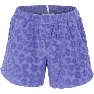 Badstoffen bloemetjes pyjamabroek blauw - Blauw - Maat - 40