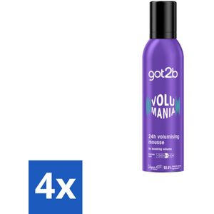 Got2B - Volumemousse - Volumania 24H - 250 ml - Voordeelverpakking - 4 stuks