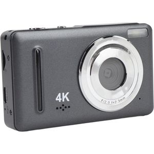 Digitale camera - 4K Ultra HD videocamera - met 18x ​​digitale zoom, 2,4 inch scherm - 64 MP compacte kleine camera voor onderweg