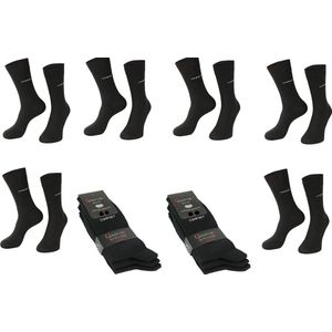 nette heren sokken 6 paar zwart maat 39-42