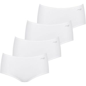 SLOGGI - Pure Comfort - Slip - Wit - 4 Pack - Mid Waist