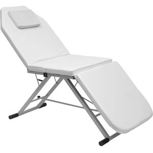 Opvouwbare Massagebed - Massagetafel - Behandeltafel - Tatoeagetafel - Slaapbank - voor Schoonheidssalons - en SPA's - Wit