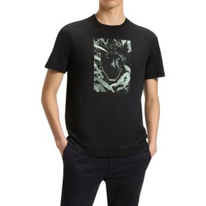 Boss Heren T-Shirt Zwart 50546362/001 Te_Animali