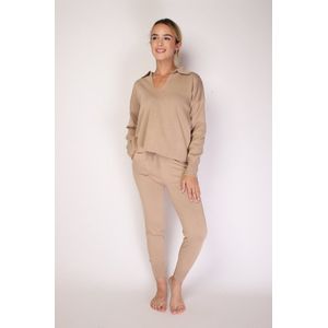 Huispak - Beige - Luxe Polo - Dames