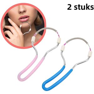 Ontharingsset - Lente-ontharingsset voor Dames - Geschikt voor het Scheren van Gezichtshaar - Willekeurige Kleuren