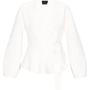 DreiMaster Klassik Gebreid vest  wit