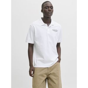 Poloshirt - Katoen - Kwartmouw - Logoprint - Normale Pasvorm