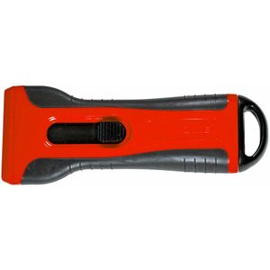 Glasschraper Rood/Zwart – Met 4 Reservemessen 13x5cm