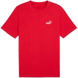 PUMA - T-shirt - Rood - Katoen - Korte Mouwen - Klein Logo