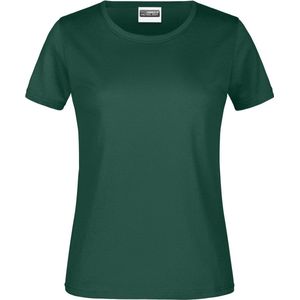 James And Nicholson Dames/dames Ronde Hals Basic T-Shirt (Donkergroen)