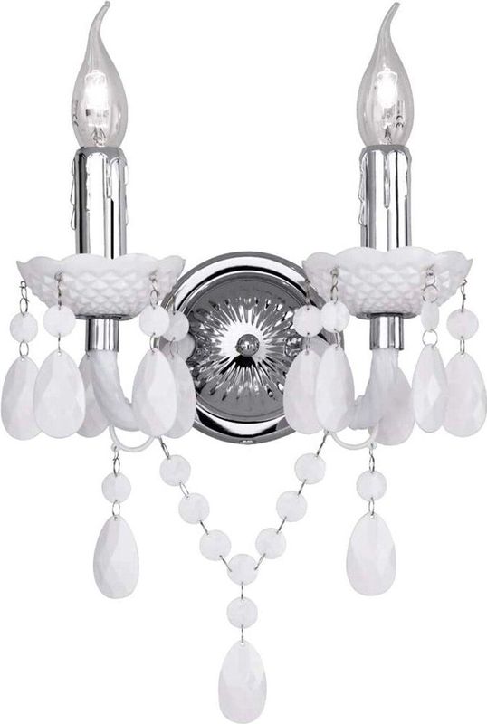 Trion Lucy - LED Wandlamp - Mat Wit - E14 Fitting - Rond - Aluminium