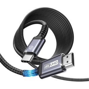 Equivera USB C naar HDMI Adapter - Hub - Type C to HDMI - Geschikt voor Verschillende Merken - Premium