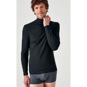 Damart - Thermolactyl ondershirt met col - Heren - Zwart - (110-117) XL