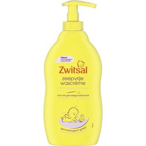 6x Zwitsal Wascreme - Pompje Zeepvrij 400 ml