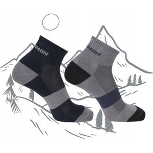 2x Salomon Evasion Enkelsokken - Trekking & Outdoor - Maat 36-38