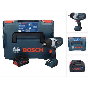 Bosch GDS 18V-1000 C Professionele accu-slagmoersleutel 18 V 1000 Nm BITURBO Brushless + 1x ProCORE oplaadbare accu 8.0 Ah + GCY 42 Bluetooth module + L-Boxx - zonder oplader