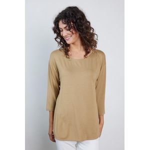 DIDI Dames Loose tee crew 3/4 sleeves Kelp sand maat 42