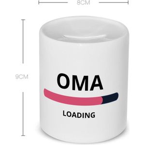 Akyol - oma loading Spaarpot - Oma - ochtendkoffie laden - verjaardagscadeau - verjaardag - cadeau - cadeautje voor oma - oma artikelen - kado - geschenk - gift - 350 ML inhoud