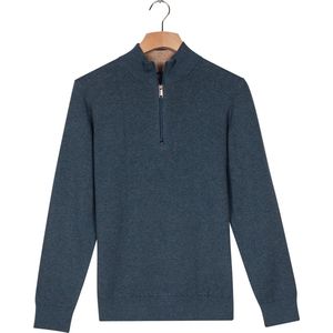 Baileys - Trui - Denim - Fijn Gebreid - Regular Fit - Katoen/Cashmere