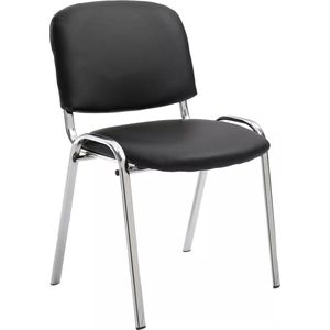 In And OutdoorMatch stoel Kaitlin - vergaderstoel - 100% polyurethaan - Zwart - Bezoekersstoel