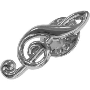 CombiCraft Speldje G-sleutel zilver per 50 stuks
