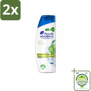Head & Shoulders - Anti-Roos Shampoo - Apple Fresh - 285ml - Voordeelverpakking - 2 stuks - Anti-Roos Shampoo - Roos shampoo