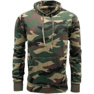 Groene Camouflage Hoodie heren met capuchon - Maat 5XL