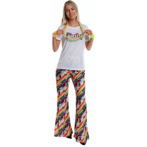 Karnival Costumes Pride Flared Broek Dames Carnavalskleding Dames Foute Party Carnaval Verkleedkleren Volwassenen Regenboog Gay Pride LHBTI - Polyester - Maat L