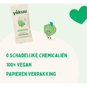 YOKUU Probiotische Vegan Handzeep – Komkommer & Munt – Navulling met 3 Parels – Schuimende Waterloze Zeep