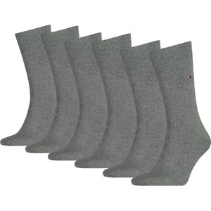 Tommy Hilfiger - Classic - Huissokken - Licht Grijs - 6 Paar