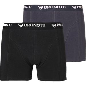 Brunotti Sido 2-pack Heren Boxershorts - Zwart + Groen - M