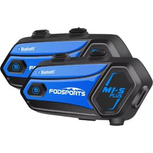 Motorfietsintercom - Helmintercom - MotorfietshelmHeadset - Bluetooth Helmintercom - Helm - Motorfietsaccessoires - 2PCs - 8 Riders - 2000M - FM-radio, muziek delen.