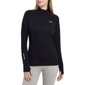 Winter Run Top met Halve Rits voor Dames - Blueprint (Blauw)