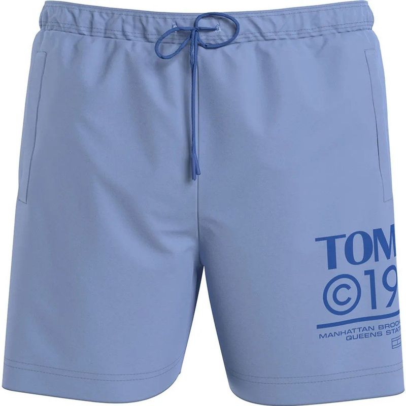 Tommy Jeans - Slim Fit Zwembroek - Blauw - Gerecycled Polyester