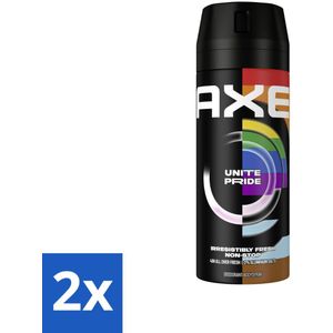 AXE - Deodorant Spray - Unite - Verzorgend - Kruidige Geur - 150 ml - Voordeelverpakking - 2 stuks