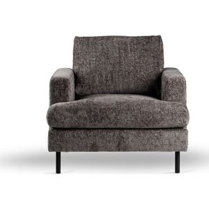 Keenan fauteuil stof - antraciet