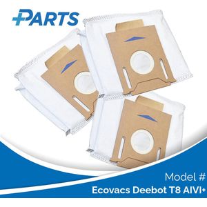 Ecovacs Deebot T8 AIVI+ Stofzakken (3 Stuks, Plus.Parts® alternatief voor D-DB03)