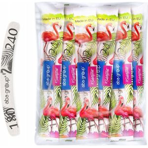 10x Professionele Nagelvijl Aba Banaan Dubbelzijdig 180/240