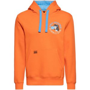 King Kerosin - hoodie - Kauwgom - bubble gum - Oranje - Maat L