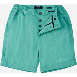 Mr Jac - Slim Fit - Heren - Korte Broek - Shorts - Garment Dyed - Pima Cotton - Groen - Maat S