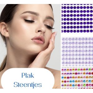 100 plak oorbellen -paars- lila - multi -geen gaatje-Charme Bijoux