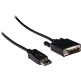 S-Impuls DisplayPort 1.1 naar DVI kabel (1920 x 1200) / zwart - 10 meter