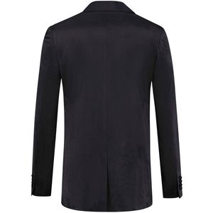 GENTS - Dinnerjacket velvet - Polyblend - Zwart - Maat 46/46