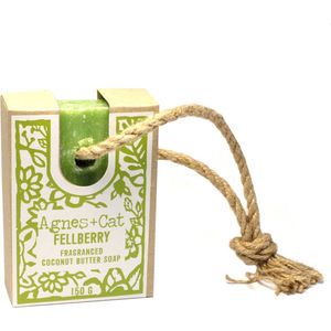Zeep aan een touw - Agnes + Cat Soap on a Rope – Fellberry – Handgemaakt – Vegan – Plasticvrij