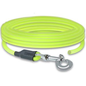 Robuuste 10m Ronde Hondenriem - Neon Geel - Trainingsriem, Vuil- en Waterafstotend