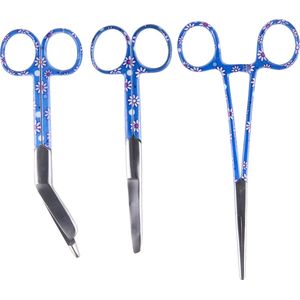Verpleegkunde set Bloemetjes print - Mast Medical – Kocher – Verbandschaar – Chirurgische Schaar - Verpleegkundige - Verpleegkunde