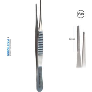 Medluxy - Pincet DeBakey - 15 cm - EHBO, Arts en Verpleegkundige, Verpleegkunde Hobby [Medische Pincet, Pince Brucelles, Forcep, Clamp]