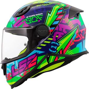 LS2 Kinderhelm Kid Svent FF812 blauw / groen maat S